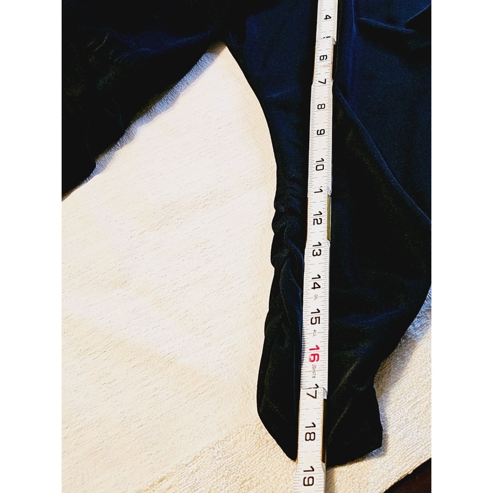 California Talls vintage 80's Dress size 20 beaded shoulder low back black - Picture 15 of 16